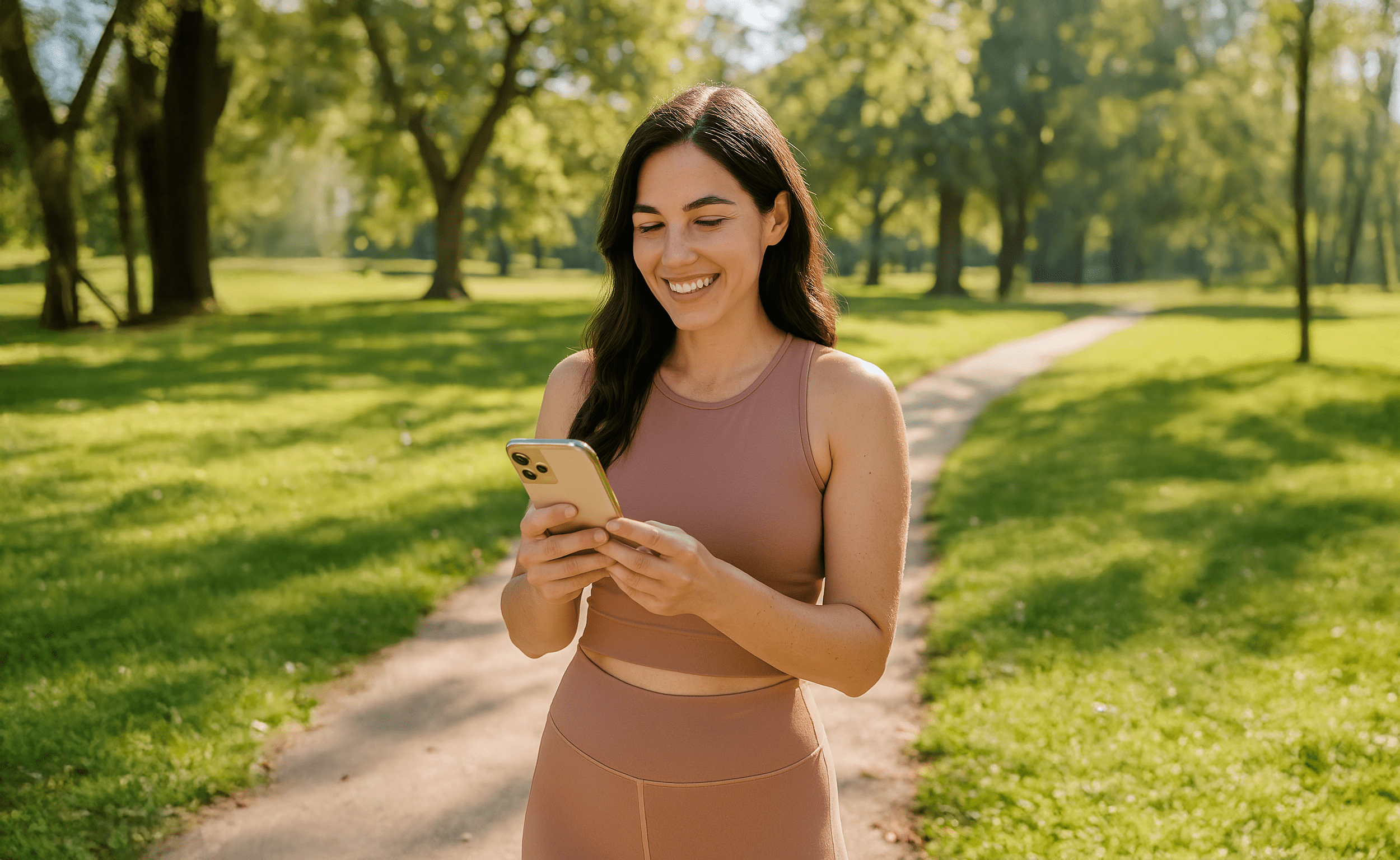 Person enjoying nature in a field